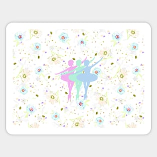 Floral Ballerinas Sticker